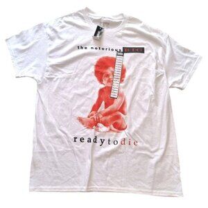 The Notorious B I G Adult X-Large Tee Shirt White